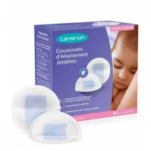 LANSINOH Coussinets d’allaitement jetables Blue Lock 24 Unités