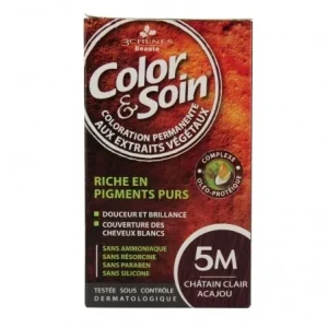 LES 3 CHENES Color & Soin Coloration permanente Extraits végétaux 5M châtain clair acajou
