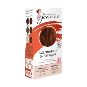 LES COULEURS DE JEANNE COLORATION ACAJOU 100% VEGETALE 2x50G