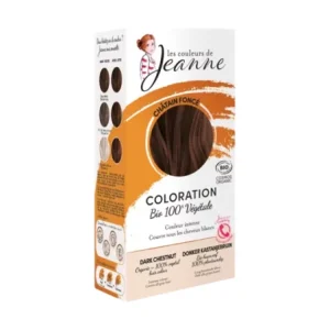 LES COULEURS DE JEANNE COLORATION CHATAIN FONCE 100% VEGETALE