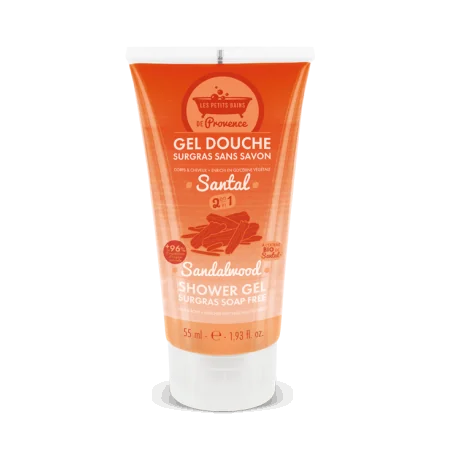 LES PETITS BAINS DE PROVENCE GEL DOUCHE SANTAL 55ML