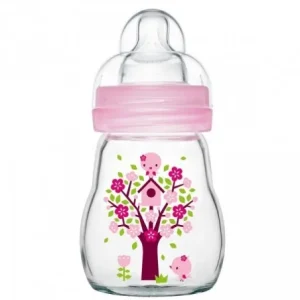 MAM BIBERON EN VERRE FEEL GOOD 1ER AGE ROSE 170ML