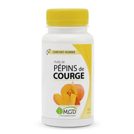 MGD NATURE HUILE DE PÉPINS DE COURGE 100 CAPSULES