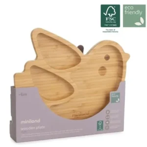 MINILAND BABY ASSIETTE EN BOIS OISEAU - 89473