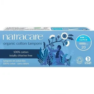natracare tampons super sans applicateur 20u