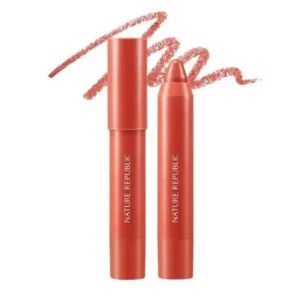 NATURE REPUBLIC BY FLOWER ECO CRAYON LIP VELVET 04 CHILLI RED