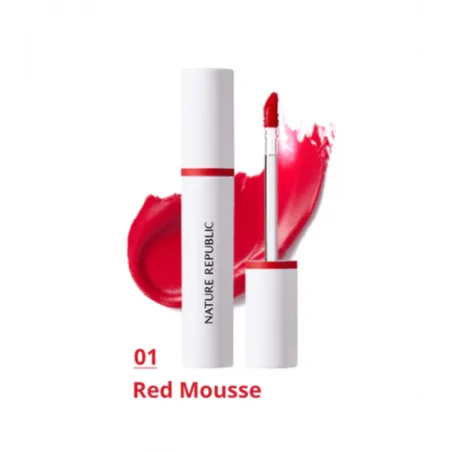 NATURE REPUBLIC BYFLOWER TRIPLE MOUSSE TINT 01 RED MOUSSE