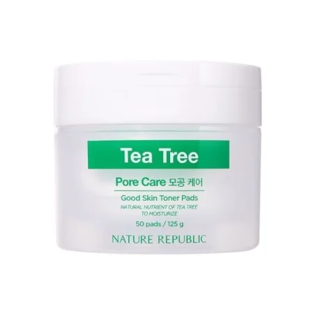 NATURE REPUBLIC TEA TREE PORE CARE GOOD SKIN TONER PAD 50 PADS