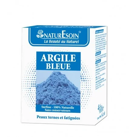 NATURE SOIN ARGILE BLEUE peaux ternes et fatiguées 100 g