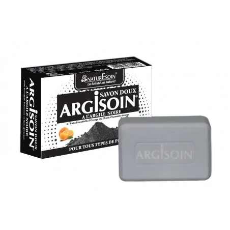 NATURE SOIN ARGISOIN SAVON DOUX A L’ARGILE NOIRE 125g