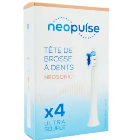 NEOPULSE Recharge 4 Tetes De Brosse À Dent Ultra Souple Blanc