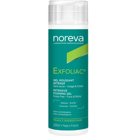 NOREVA EXFOLIAC GEL MOUSSANT INTENSIF 200ML