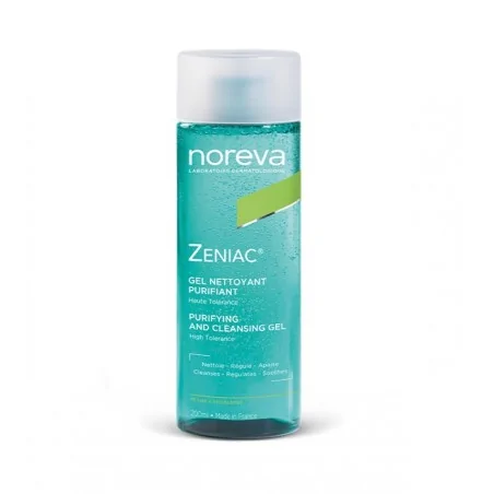 NOREVA ZENIAC GEL NETTOYANT PURIFIANT 200ML HAUTE TOLÉRANCE - VISAGE ET CORPS
