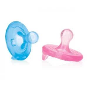 NUBY 2 Sucettes 100% silicone Natural Flex™ Cerise 6-36m NV0202002MCS