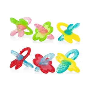 NUBY ANNEAU DE DENTITION 100% SILICONE FORME SUCETTE 0M+ REF: ID6826