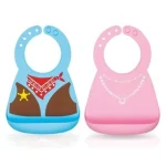 NUBY Bavoir en silicone 3D décor habits-3m+ ID4425
