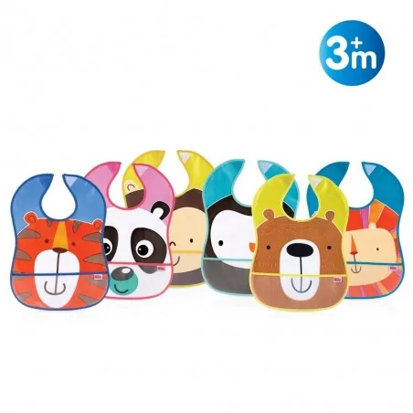 NUBY Bavoir imperméable avec poche - 3m + ID4278