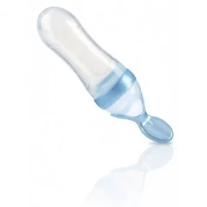 NUBY Biberon cuillère semi-rigde 100 % silicone pour repas liquide (soupe, campotte…) +3mois NV05001