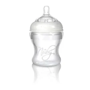 Nûby Biberon souple 150ml -Softflex Silicone Nurser- tétine débit lent - +3m Réf : 67275