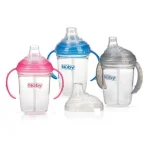 NUBY Gobelet anti-goutte en Tritan à Anses avec Bec en silicone 240ml +6mois -NV0414014
