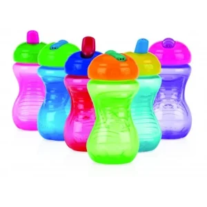 NUBY Gobelet en PP à Bec rigide et fermeture à clik couvercle 300ml +6mois - ID10351