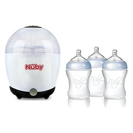 NUBY PACK IDV31 Stérilisateur électrique + 3 biberons 210ml - NTVP39