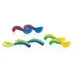 NUBY Set de couverts (cuillère + fourchette) 1ere age +9 mois - ID5253