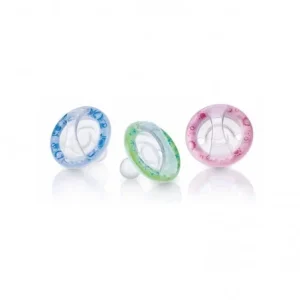 NUBY Sucette 100% silicone Surmoulé Natural Flex™ Cerise 0-6m ID5757SACS8