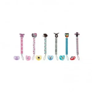 NUBY Sucette confort avec attache-sucette correspondant – 0-6m - ID5890SOSN