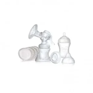 NUBY Tire-lait manuel +1 biberon 150ml + 1 biberon 240 ml + 1 couvercle + 2 coussinets - ID72035