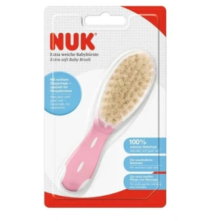 NUK Brosse Poils Naturels - Rose