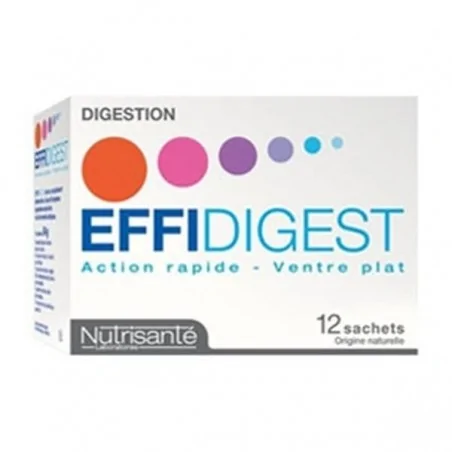 NUTRISANTE EFFIDIGEST VENTRE PLAT 12 SACHETS Action Rapide