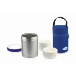 NUVITA BOITE THERMIQUE ALIMENTAIRE EN ACIER INOXYDABLE 1000 ML AVEC SAC DE TRANSPORT - 1478 PRO