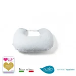 NUVITA COUSSIN D'ALLAITEMENT HYPOALLERGÉNIQUE, RESPIRANT, IMPERMÉABLES À L’EAU - FEEDFRIEND BIANCO AZZURRO