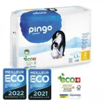 PINGO COUCHES ÉCOLOGIQUES JETABLES MINI TAILLE 2 (3-6KG) 42 COUCHES