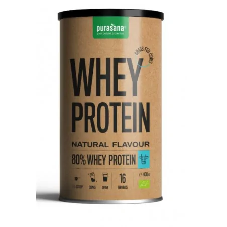 PURASANA WHEY PROTEINE PETIT LAIT NATUREL 80% 400G