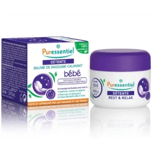 Puressentiel Baume de massage calmant bébé détente 3 HE - 30 ml