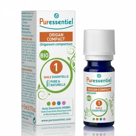 PURESSENTIEL HUILE ESSENTIELLE ORIGAN COMPACT BIO 5ML