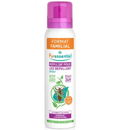Puressentiel Spray répulsif poux format familial -200ml