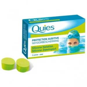 QUIES SILICONE NATATION ADULTE 3 Paires
