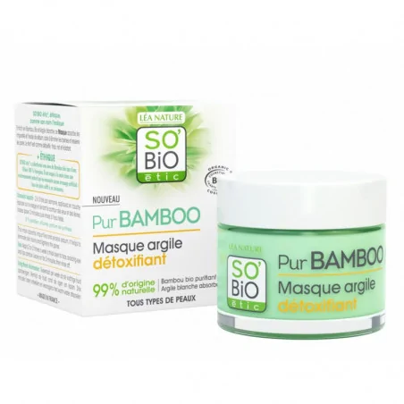 SO BIO MASQUE ARGILE DETOXIFIANT BAMBOO 50 ML