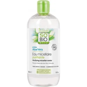 SO’BIO EAU MICELLAIRE PEAUX MIXTES A GRASSES 500ML