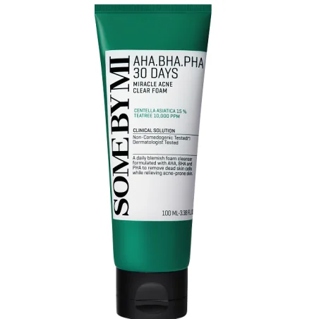 SOME BY MI AHA. BHA. PHA 30 DAYS MIRACLE ACNE CLEAR FOAM 100ML