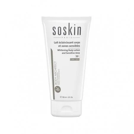 Soskin whitening+ lait eclaircissant corps et zones sensibles 150ml huile de macadamia