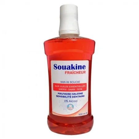 SOUAKINE BAIN DE BOUCHE FRAICHEUR AUX HUILES ESSENTIELS 500ML