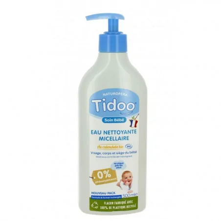 TIDOO EAU NETTOYANTE MICELLAIRE AU CALENDULA BIO 500ML