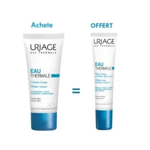 URIAGE EAU THERMALE CRÈME D’EAU LÉGÈRE 40ML Achete + EAU THERMALE SOIN D'EAU CONTOUR DES YEUX 15ML Offert