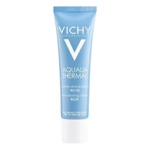 VICHY AQUALIA THERMAL RICHE TUBE 30ml Hydrate, Apaise Et Fortifie Votre Peau Déshydratée Pendant 48h