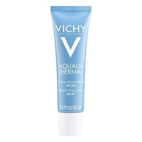 VICHY AQUALIA THERMAL RICHE TUBE 30ml Hydrate, Apaise Et Fortifie Votre Peau Déshydratée Pendant 48h