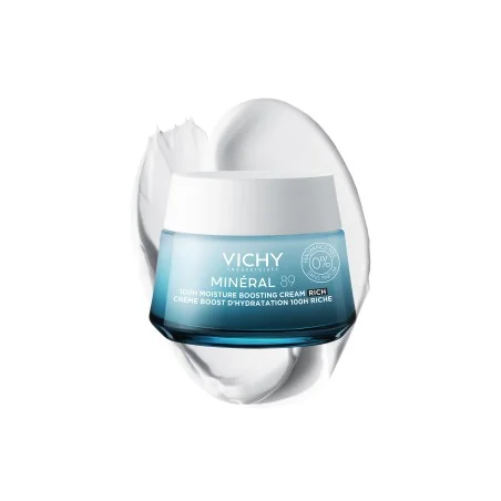 VICHY MINÉRAL 89 CRÈME RICHE BOOST D’HYDRATATION 100H SANS PARFUM 50ml